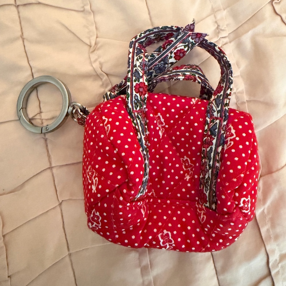 Vera Bradley Original Duffel Bag Charm Dotty Floral - Picture 2 of 4
